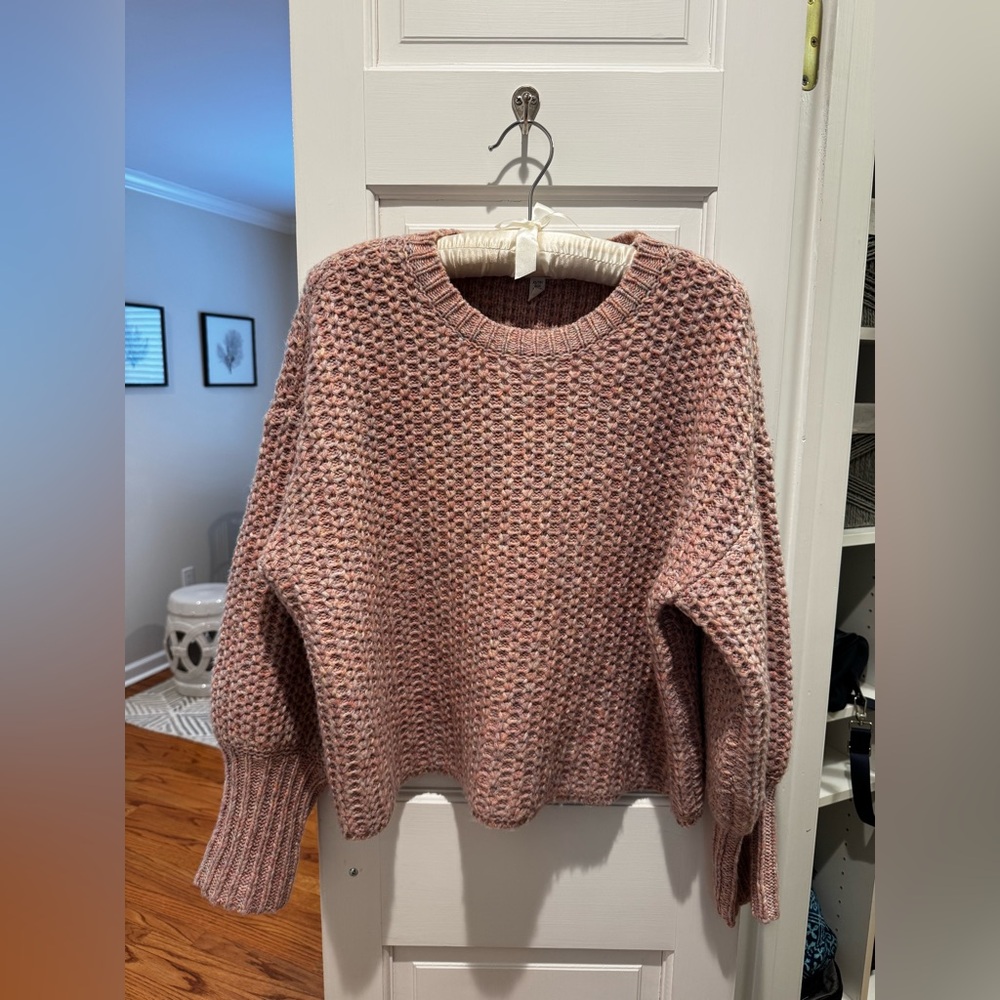Splendid Dusty Pink Crew Neck Piper Sweater
